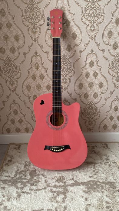 акустикалық гитара,розовый, рамер 38