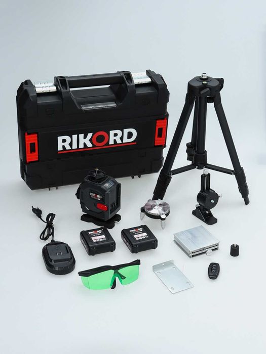 Лазерный уровень, 4D, со штативом, 360 градус, 16 линия RIKORD