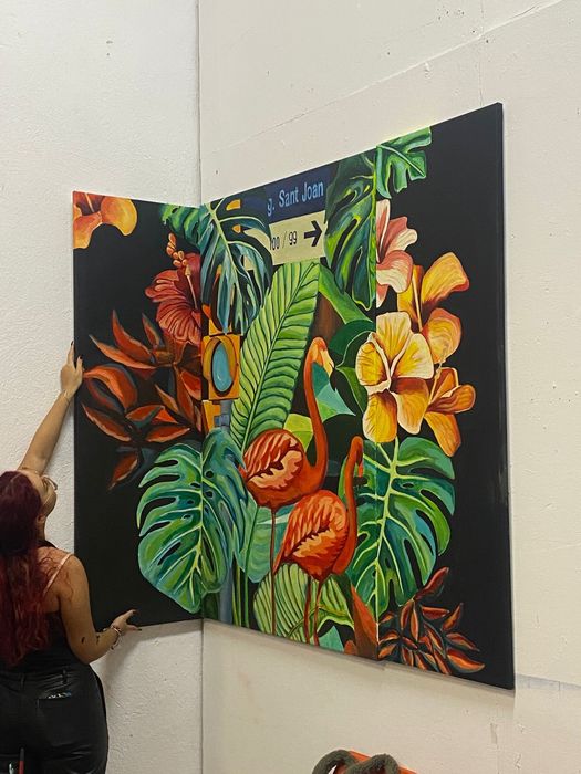 Pictura panza/perete