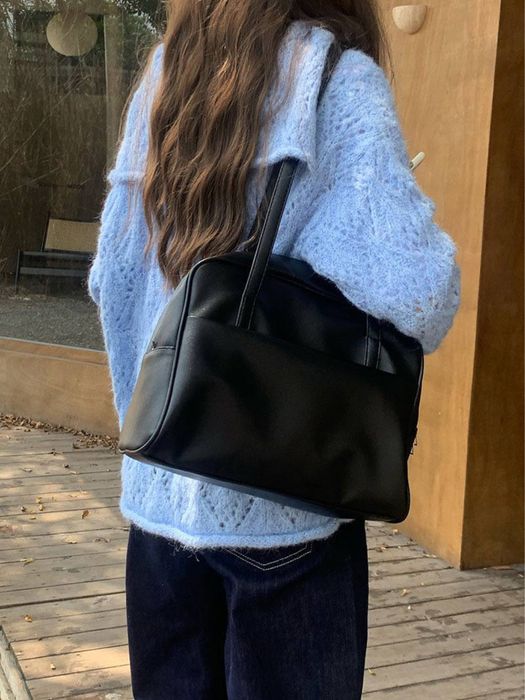 Кожанная сумка| Черная