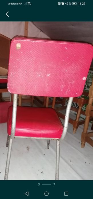 Scaun cadru fier pentru săli de așteptare, în condiții bune