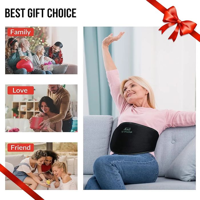 Масажен колан/ пояс с нагряване и вибрация за болки в гърба и кръста