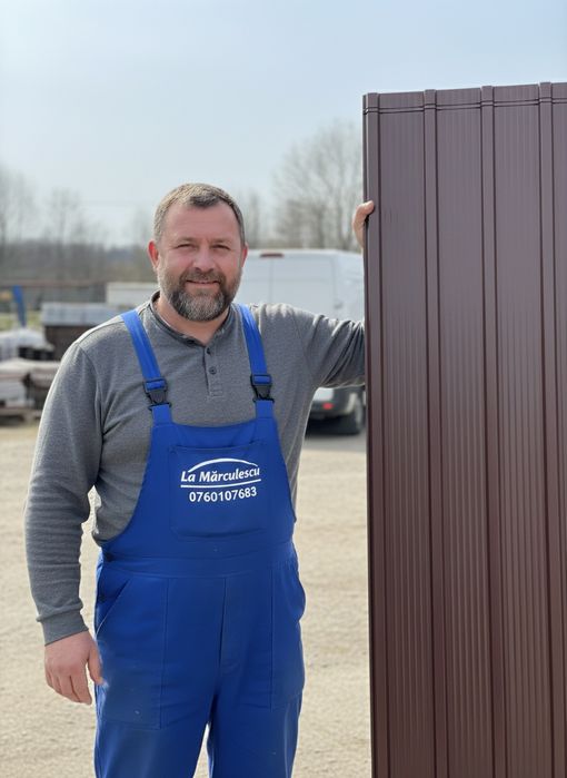 Tablă maro 02 03 04 zincata gri