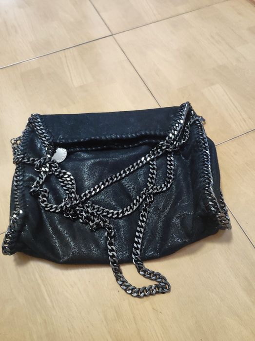 Geanta de umăr cu lanturi