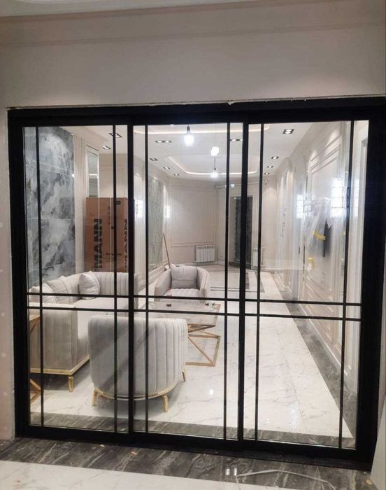 Стеклянные двери/ Раздвижные двери/ От производителя