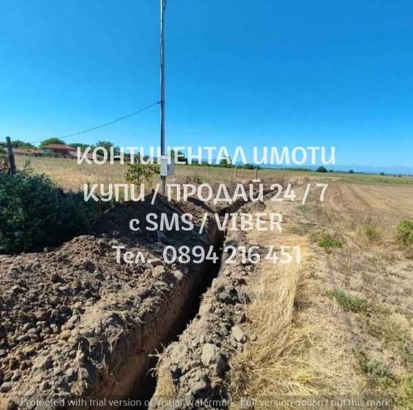 Парцел 690м2 за жилищно с виза в тиха част - код 62660