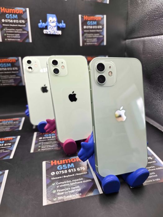 iPhone 12 / Green / 128GB / Baterie 100% / Garanție 12 luni / Rate