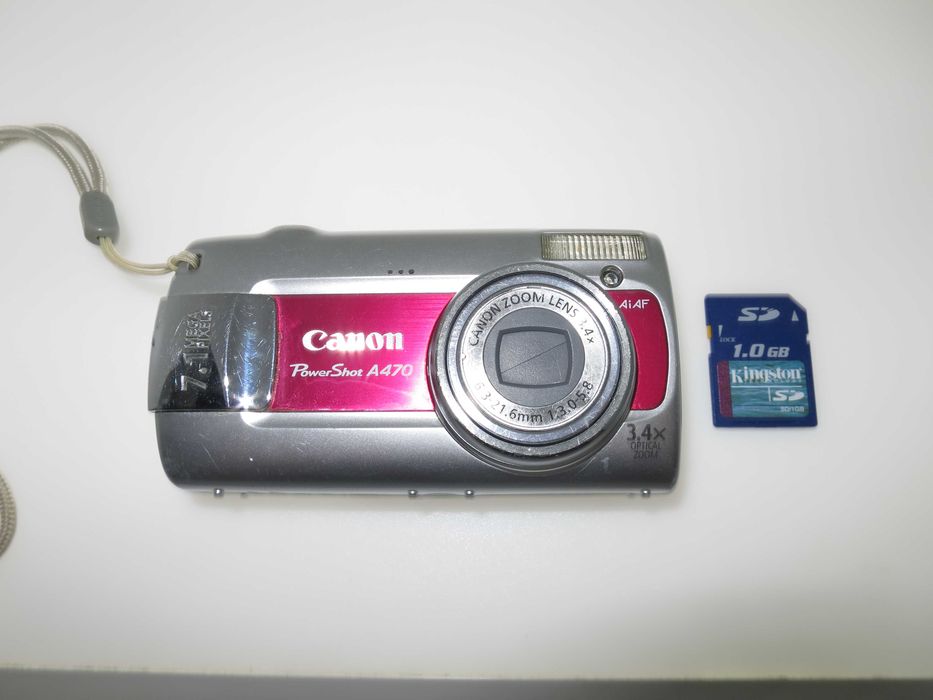 Фотоапарат Canon PowerShot A470 розов ретро цифрова камера снима супер