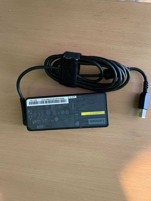Lenovo 65W AC Adapter, Жълта букса, Оригинално зарядно за лаптоп