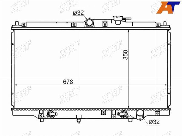 Радиатор Honda Accord