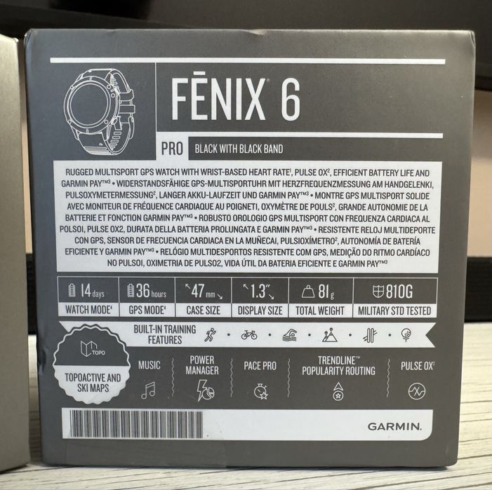 Smartwatch Garmin Fenix 6X pro