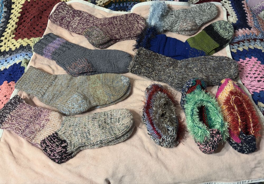 Носки вязанные