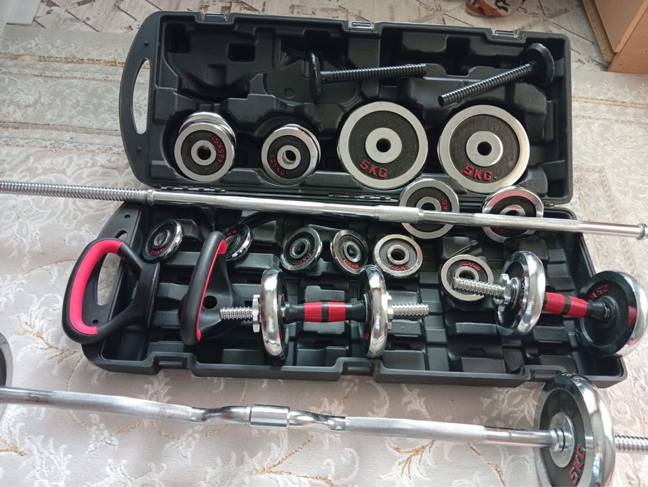 Набор гантелей (блинов,грифов)