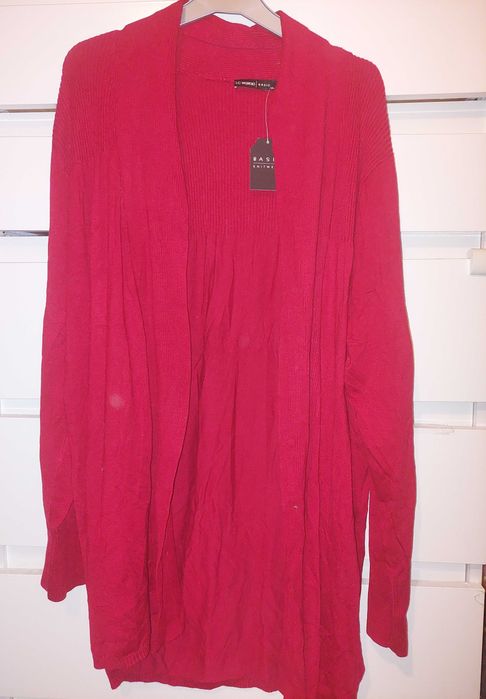 Cardigan nou de femei rosu 3xl TRANSPORT GRATUIT nou cu eticheta