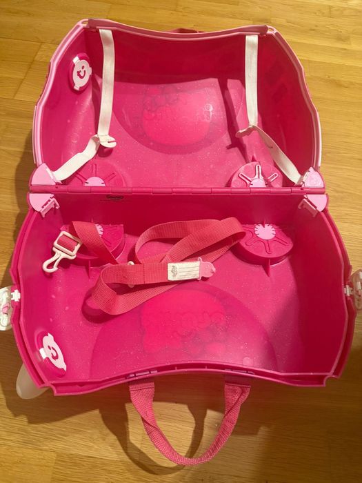 Valiză copii Trunki Hello Kitty roz, ride-on
