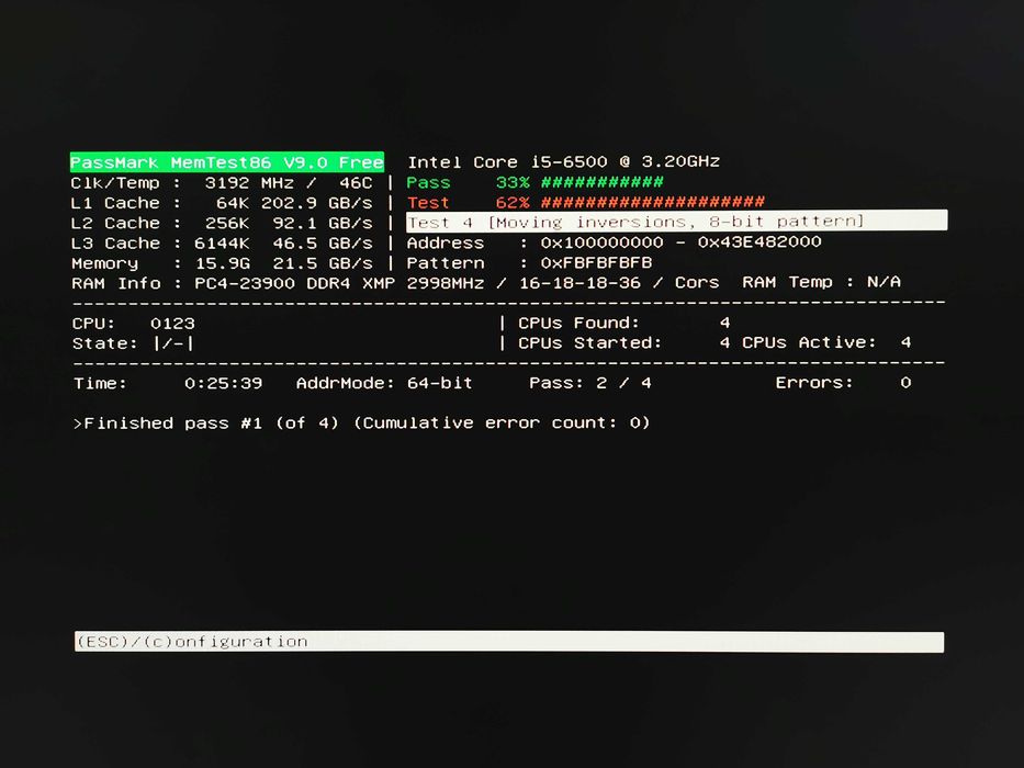 Corsair Vengeance LPX DDR4 рам памет 4GB 3000MHz