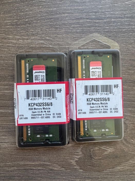 Kingston 16GB Kit DDR4 3200MHz (2x8GB) SO-DIMM – NOU, nefolosit, pentru laptop