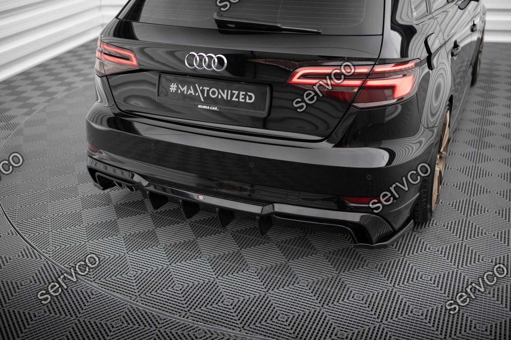 Prelungire difuzor bara spate Audi A3 S-Line Sportback 8V Facelift 2016-2020 v31 - Maxton Design