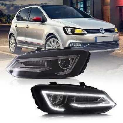 Тунинг led фарове за VW POLO от 2009-2017 - черни