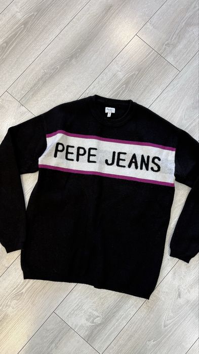 Pepe Jeans мек пуловер в черно