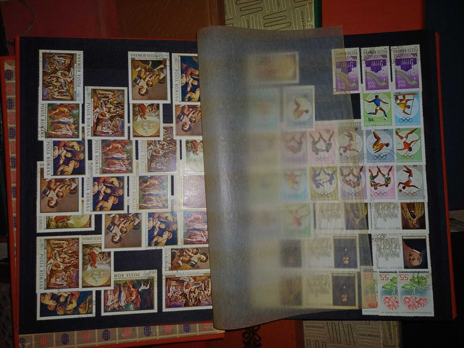 30 de albume cu timbre vechi romanesti si straine