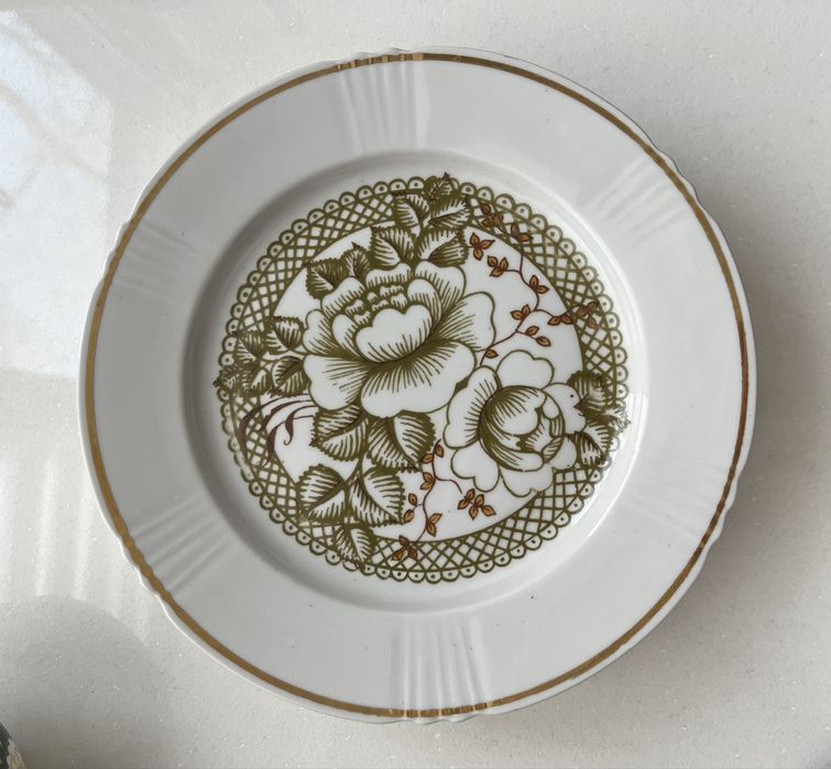 Тарелки десертные фарфор Дружковский фз