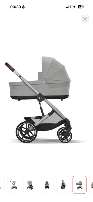 Коляска Cybex Balios S Lux SLV Stone Grey