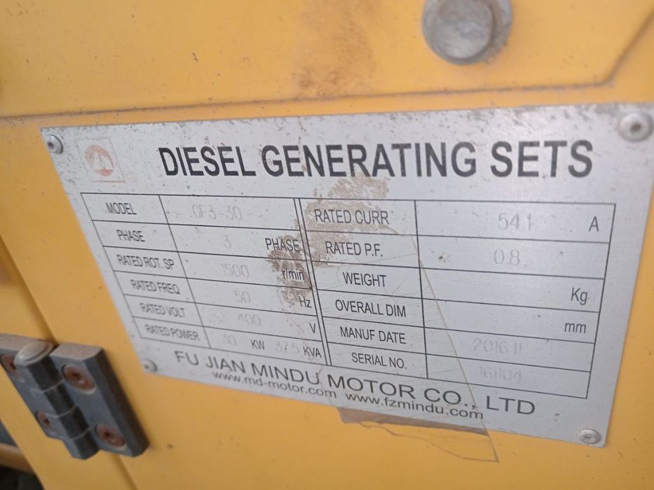 Generatr yangi srochni 30 kw