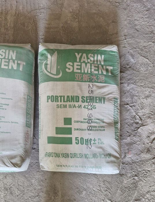ЯСИН 450 ва 550 марка цемент арзон нархда
