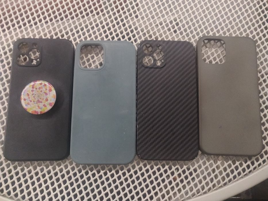 Husa dura Apple Iphone 13 si 13 pro max, silicon si carbon