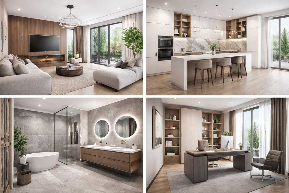 3D визуализация интерьеров, экстерьеров, мебели и продукции