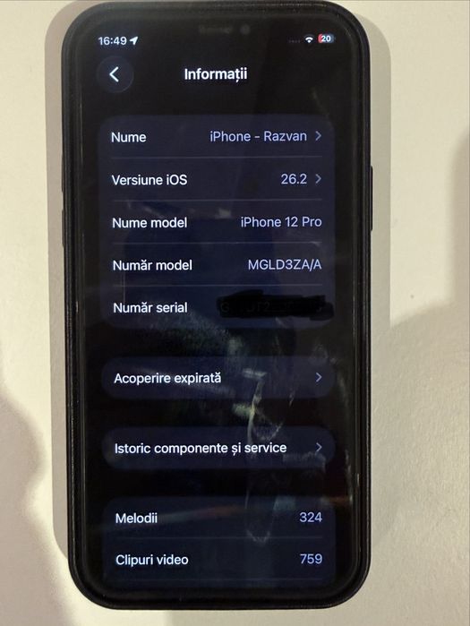 Iphone 12 PRO 128GB dual sim fizic  impecabil