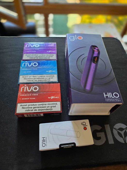 Glo Hilo Turbostart Nou Sigilat + 3 pachete de tigari sigilat