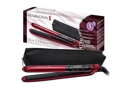 Преса за коса Remington Silk S9600, LCD, 240 градуса, Керамична