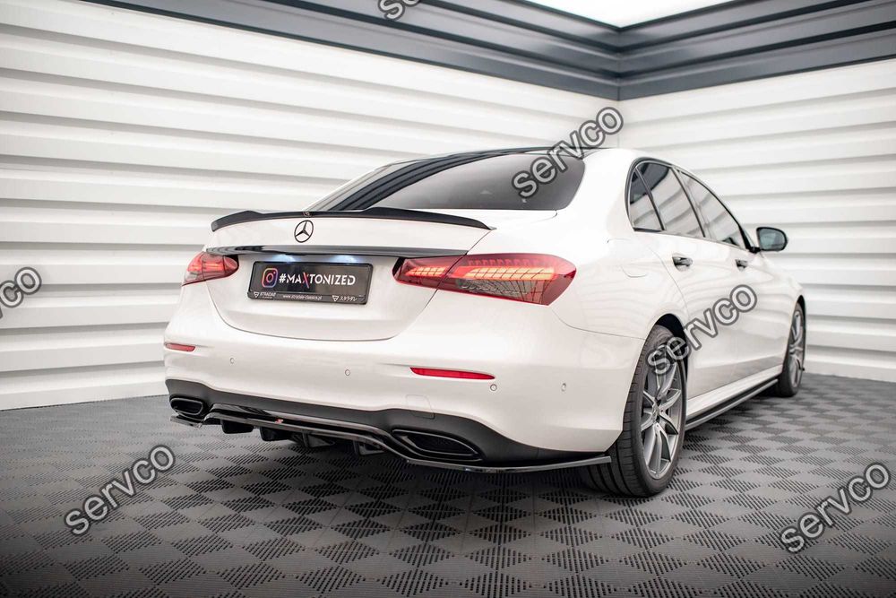 Prelugire splitter bara spate Mercedes E Class W213 Facelift pachet AMG Line 2021- v10 - Maxton Design