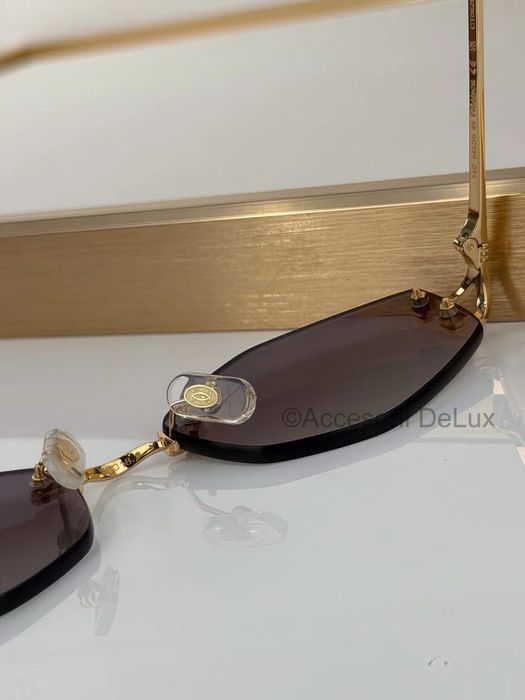 Ochelari de Soare Cartier CT0620S Noi Full Box [Verificare Colet] Gold