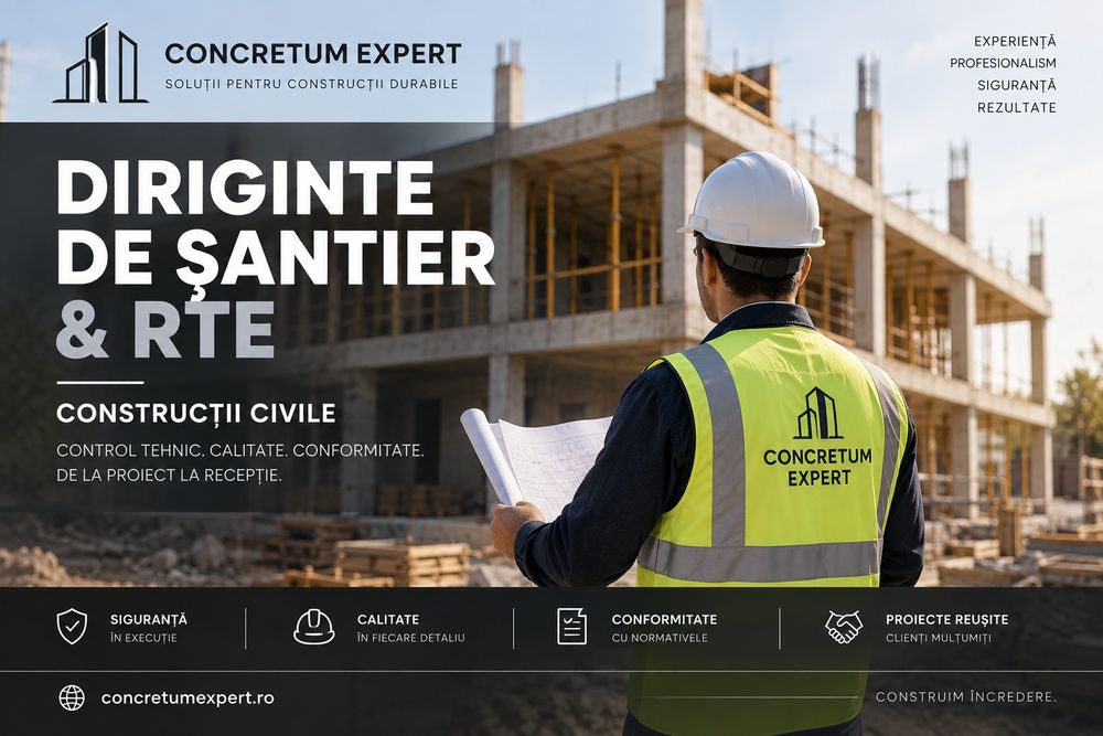Diriginte de santier + RTE | Construcții civile | Asistenta tehnica