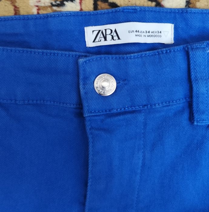 Zara клеш джинсы синие
