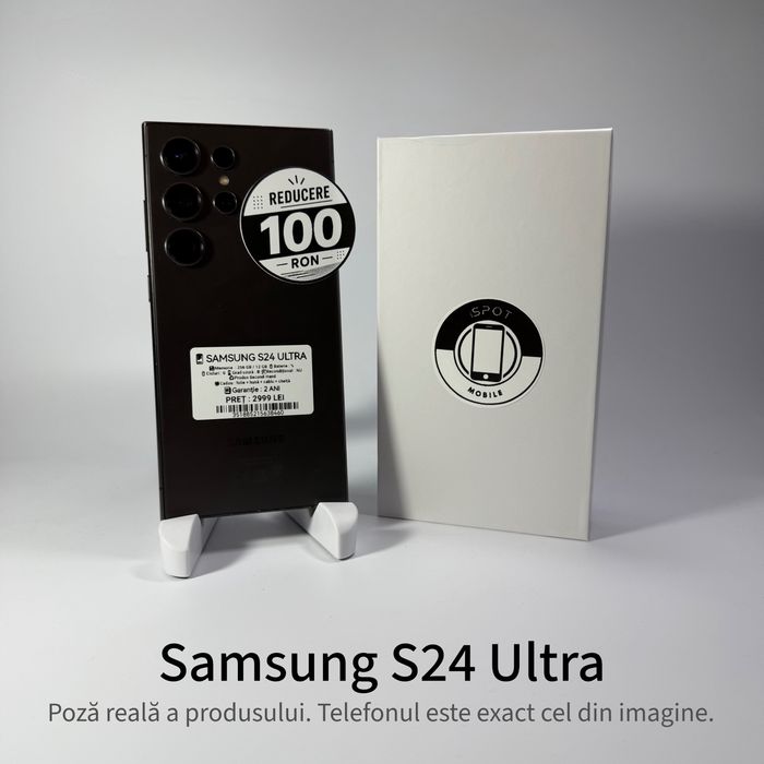 ispotmobile.ro Samsung S24 Ultra 256 GB / 12 gb , Garantie 2 Ani + cadou