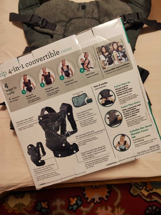 Ergonomic 4-in-1 Baby Carrier - KidProtect Premium Bliss
