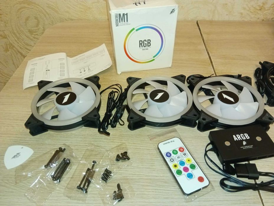 Вентиляторы 1stPlayer M1 COMBO 3в1  A-RGB