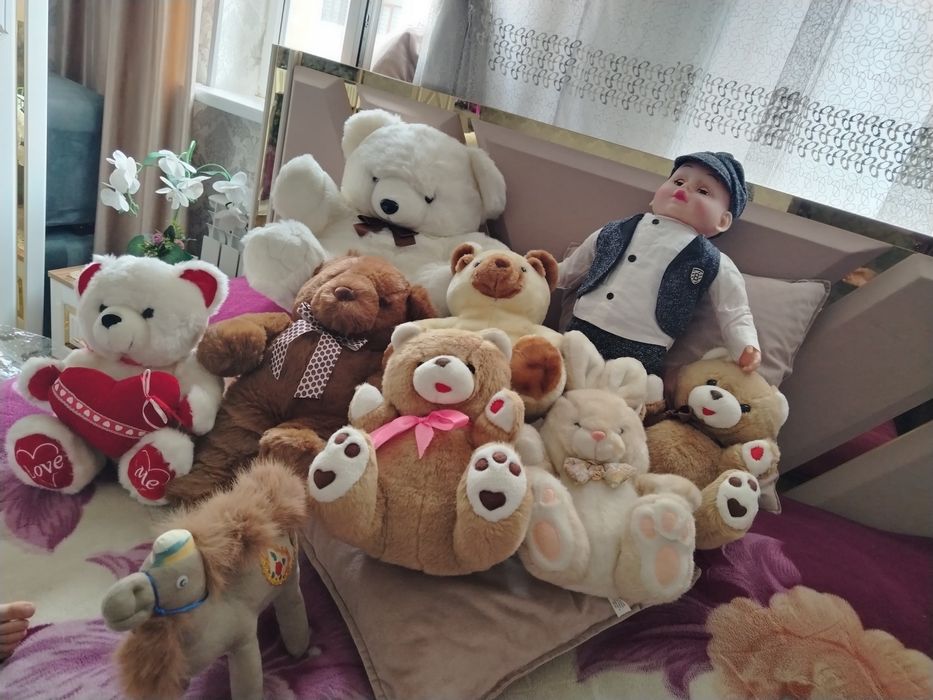 Yumshoq oyinchoqlar sotiladi narxlari uziga qarab