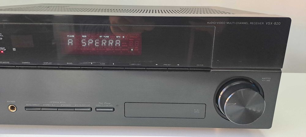 Amplificator Pioneer VSX-820 Receiver HDMI ARC 3D USB HD Audio RDS Negru
