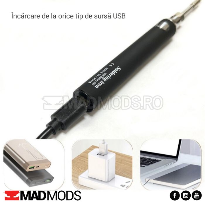 Set pistol de lipit letcon portabil, fara fir, cu acumulator