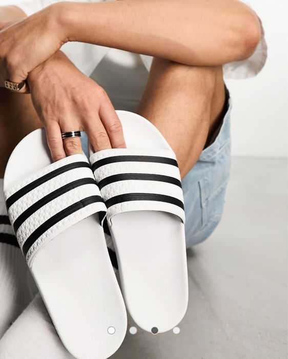Adidas adilette white