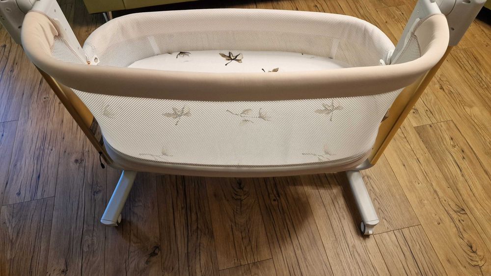 Patut pentru copii Cavoe COQ 4in1, cu balansoar electric, Cashmere