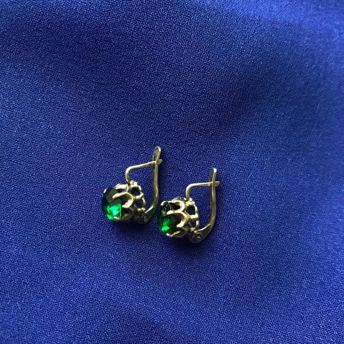 Серьги серебро СССР 875