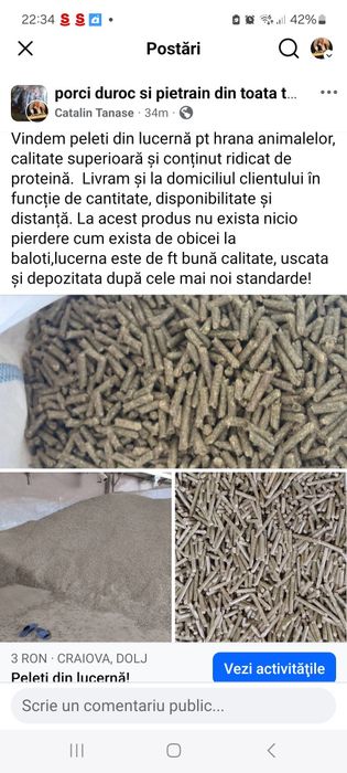 Lucernă peleti!!!