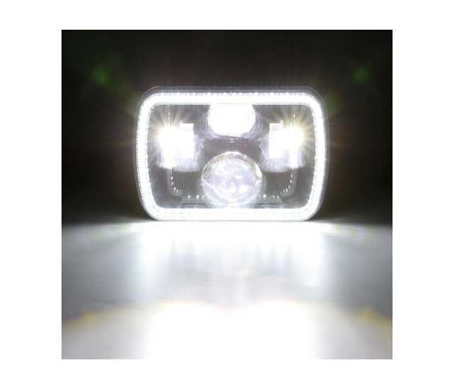 Комплект Правоъгълни LED фарове 5x7" H4 букса, 4 светлини