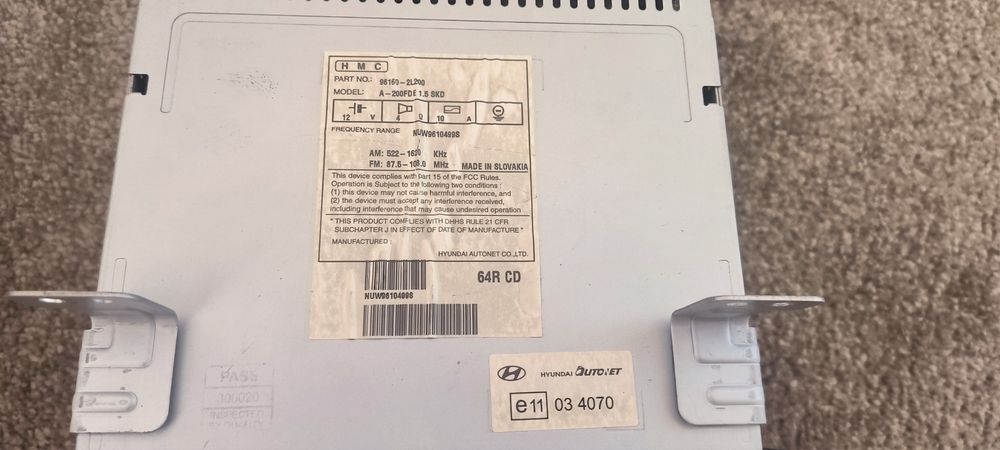 Продавам радио CD плеар за Хюндай i30
